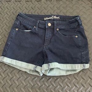 Navy Blue Jean Shorts